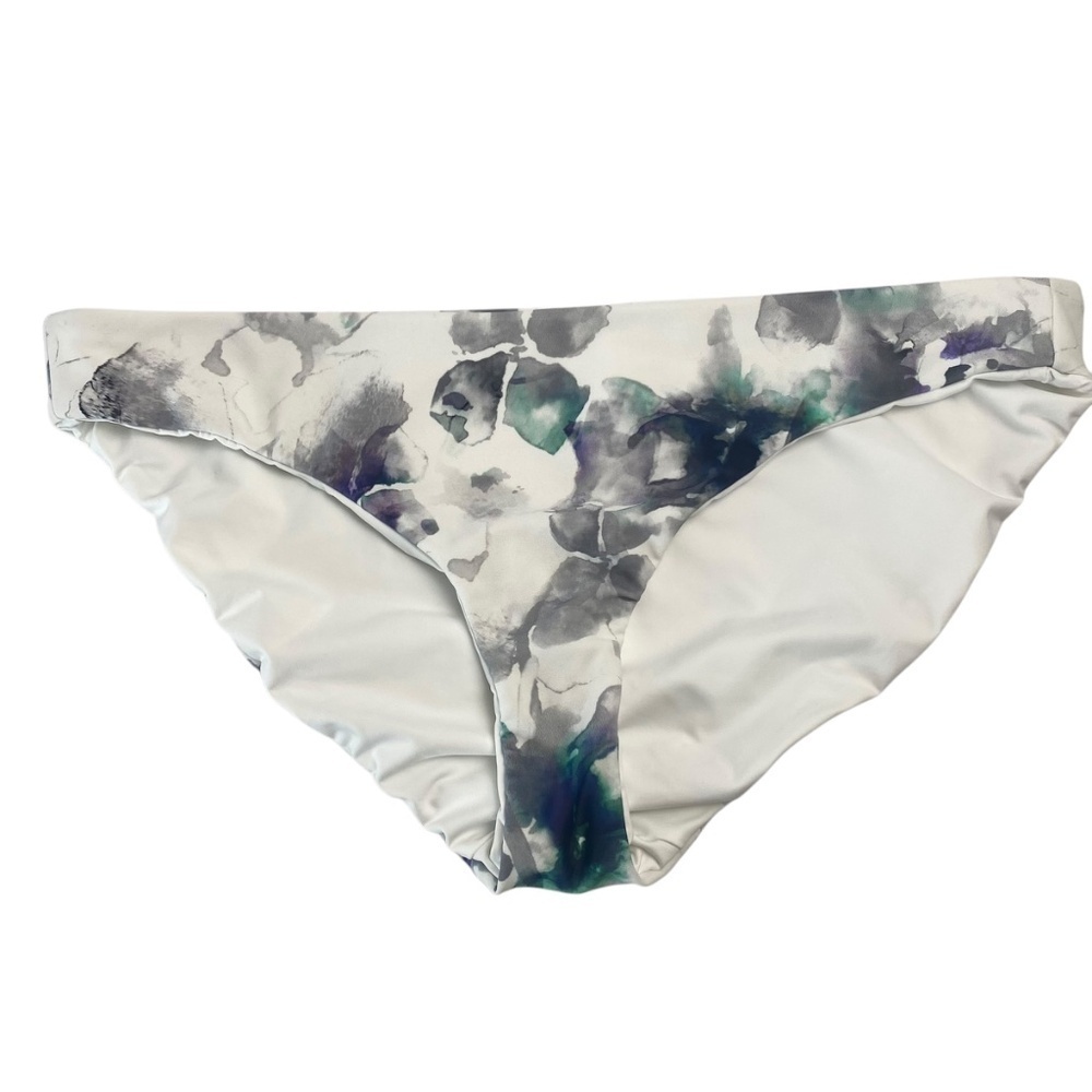 ATHLETA Bikini bottom Floral Like Watercolor Pattern Size L NWOT - Picture 2 of 5